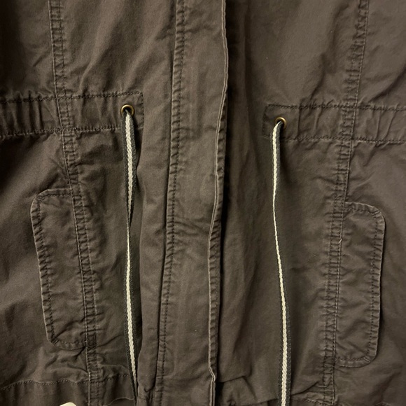 GAP Women’s Gray Cotton Hooded Zip Up Jacket Size Small - Picture 7 of 7